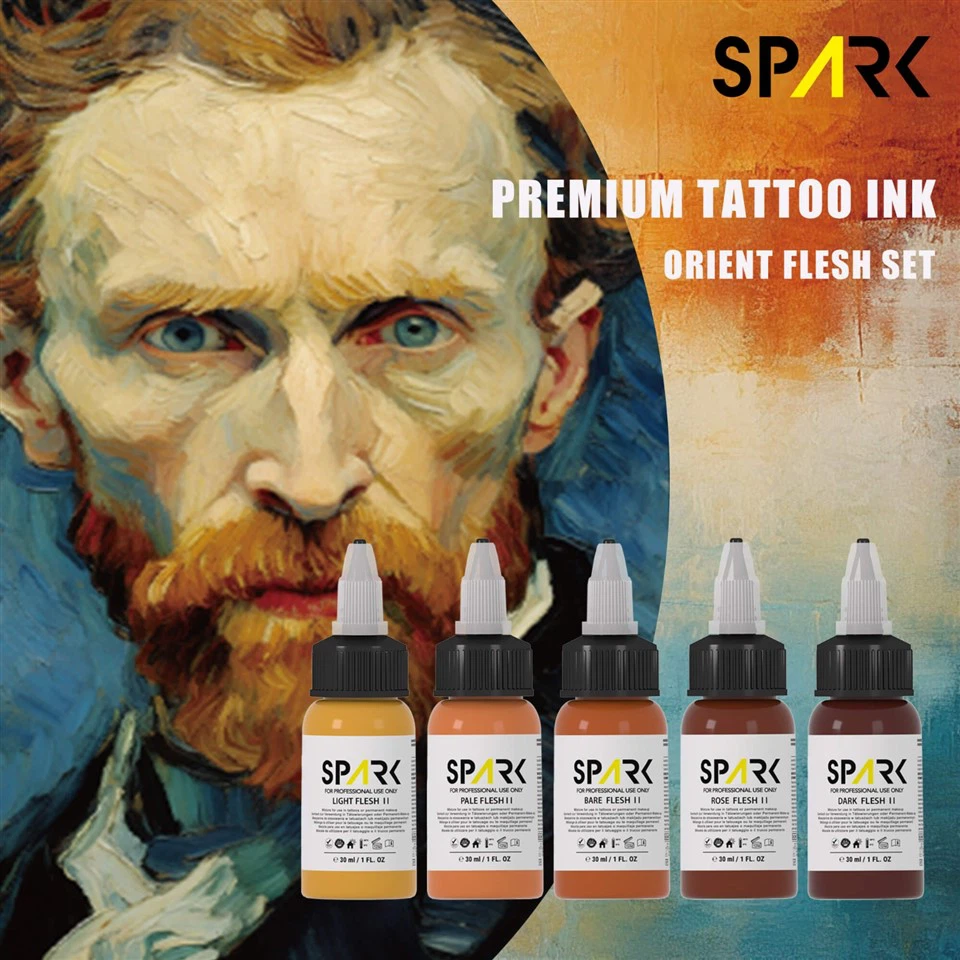 1oz Organic Permanent Professional EU Certified Flesh Tone Skin Tattoo Ink Set suppliers