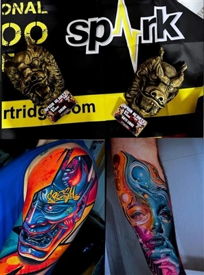 A SPARK művész, @anfitriontattoo kettős győzelmet aratott a 2025-ös Expo Tatt...