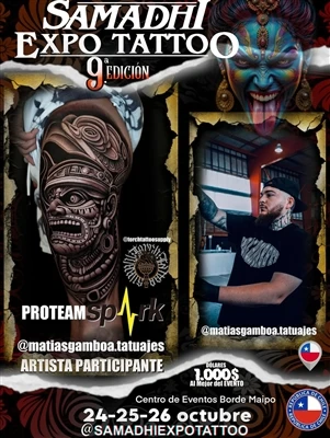 @matiasgamboa.tatuajes chilei művész csatlakozik a 2025-ös Samadhi Expo Tatto...
