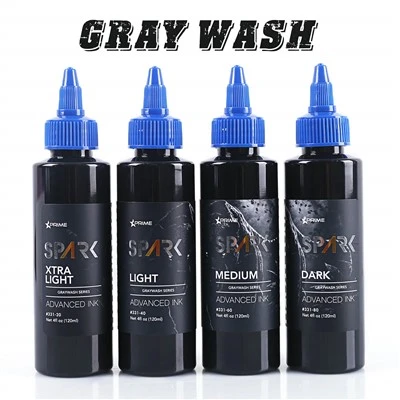 Spark Factory nagykereskedelem High - Grade szürke mosás csodálatos festék pigment test bőr tetoválás tinta palack 8oz