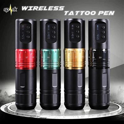 Spark Tattoo Catron Machine Pen 1600 mAh vezeték nélküli teljesítményű digitális LED kijelző tetoválás berendezések ellátása tetoválás művészek számára