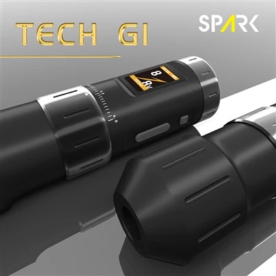 SPARK TECH G{0}}mm állítható professzionális vezeték nélküli tetoválógép újratölthető alumínium tűvel Body Arthoz