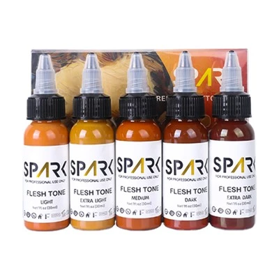 Spark Professional 1 oz bőr tónus tetoválás tintakészlet - Precíziós portré bőr tónusok professzionális használatra