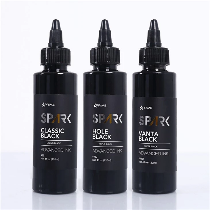 4OZ Klasszikus Fekete Lyuk Fekete Vanta Fekete Szikra Tetoválás Tinta Tetoválás Tinta Fekete