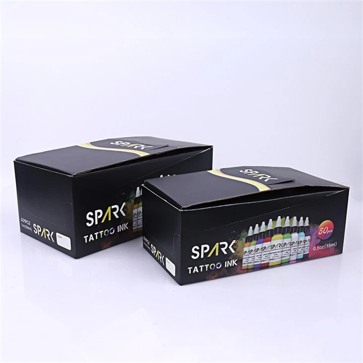50 színes készlet Pigments tetováló tinta Spark tetováló tintakészlet Professzionális