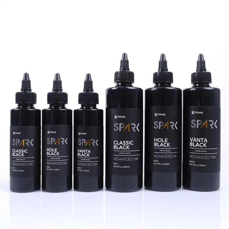 8OZ Black Ink Series Hole Black Triple Black Spark Tattoo Ink Ólommentes tetováló tinta