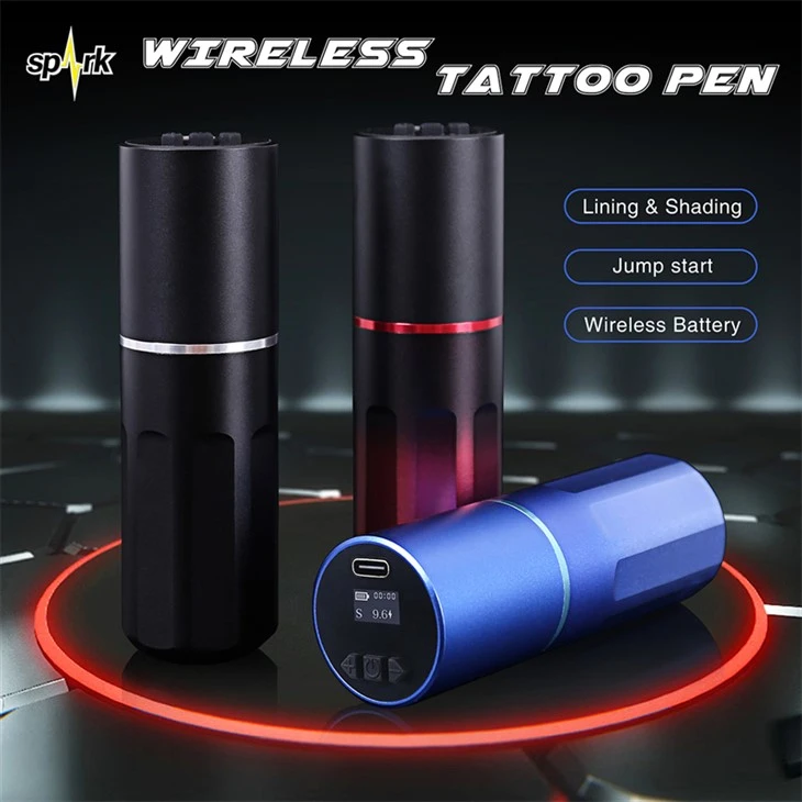 Spark kefe nélküli motor vezeték nélküli tetoválógép Spark vezeték nélküli tetováló toll testhez