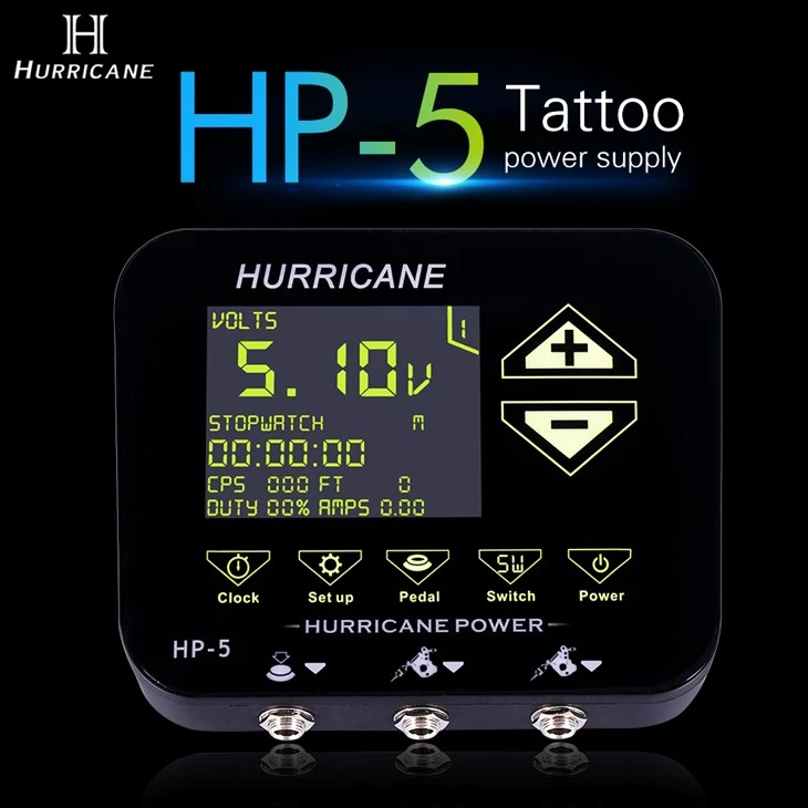 Hand Touch Tattoo tápegység Hurricane Tattoo tápegység