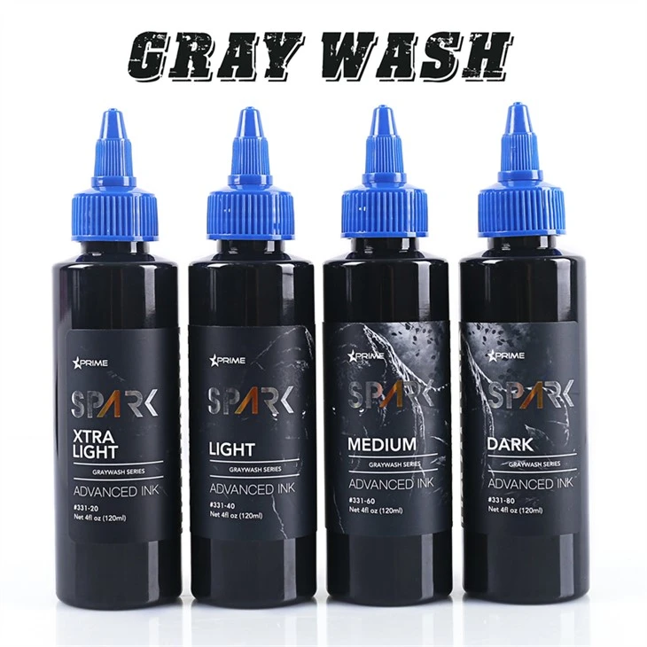 Graywash Tattoo Ink Set Spark Tattoo Ink Set Professzionális tetováló tinta kijelző