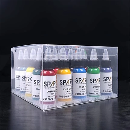25 színes szett Professzionális tetováló tinta Color Spark tetováló tinta készlet