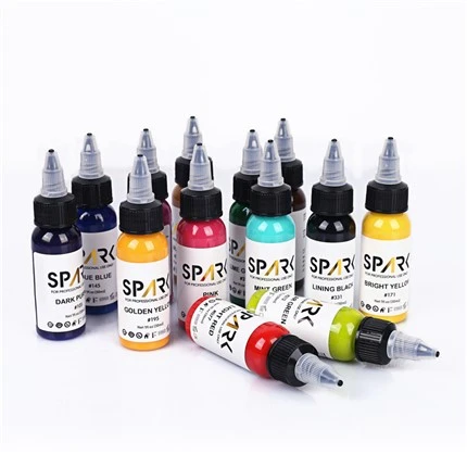 Pigments Tattoo Ink Spark Professzionális tetováló tintakészlet