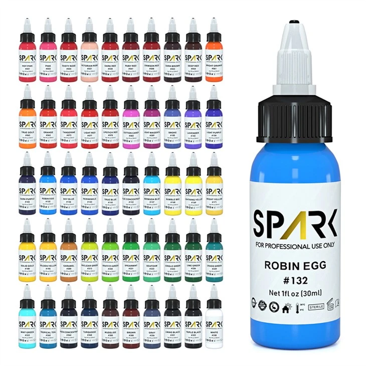 Spark Tattoo Ink Set Professzionális tetováló tinta színű