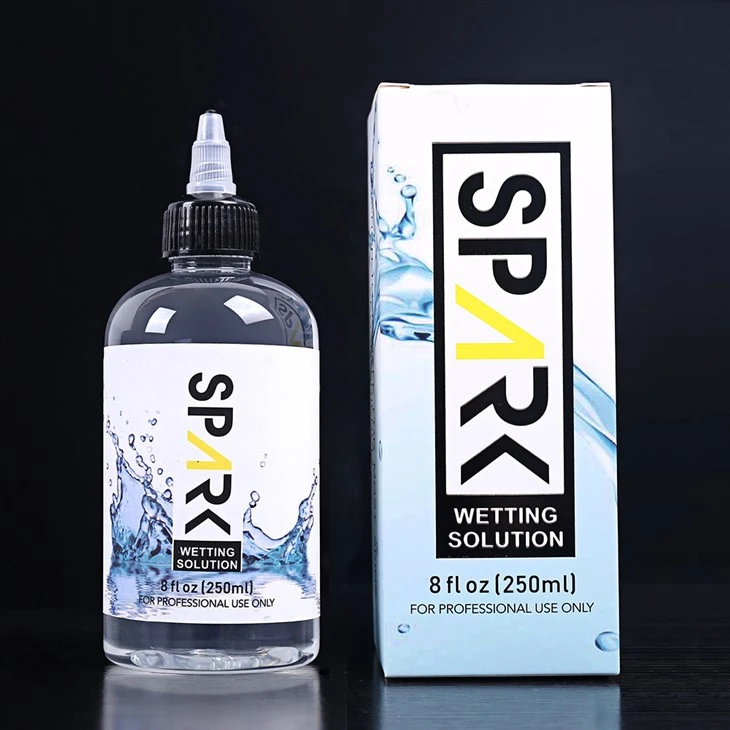 Professzionális 240ml 8OZ Spark Tattoo nedvesítő oldat Spark Tattoo keverőoldat Spark Tattoo Ink